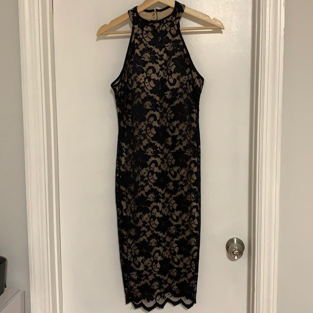 Black midi formal dress